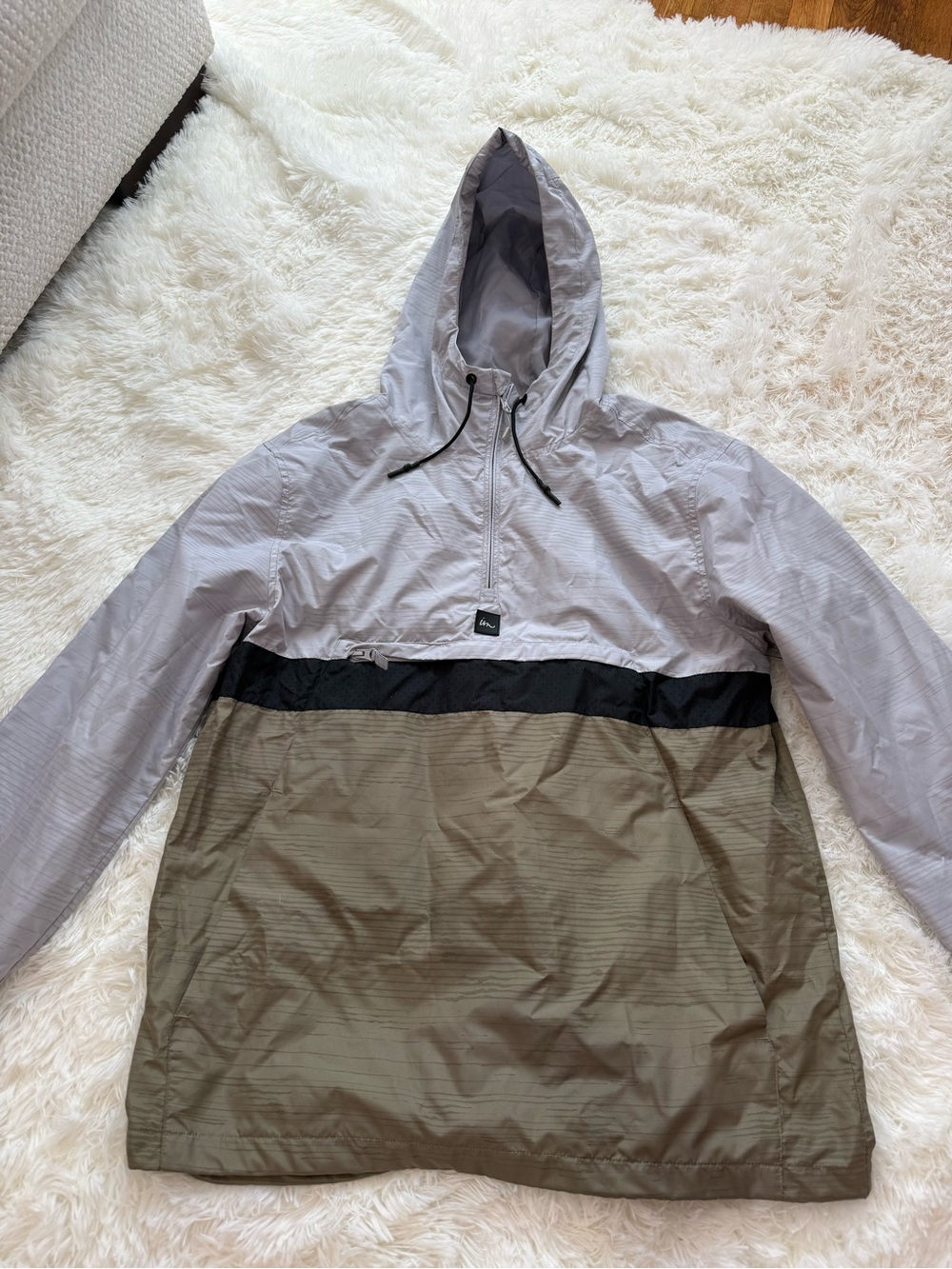 Imperial Motion Ghost Reflective Anorak Windbreaker Jacket Men’s Large